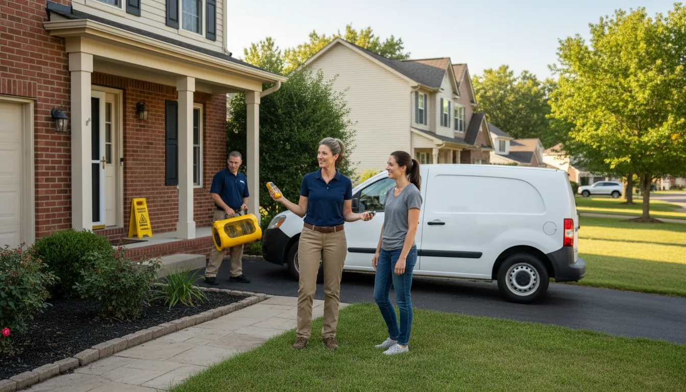 Residential water damage restoration in Brentwood, NY